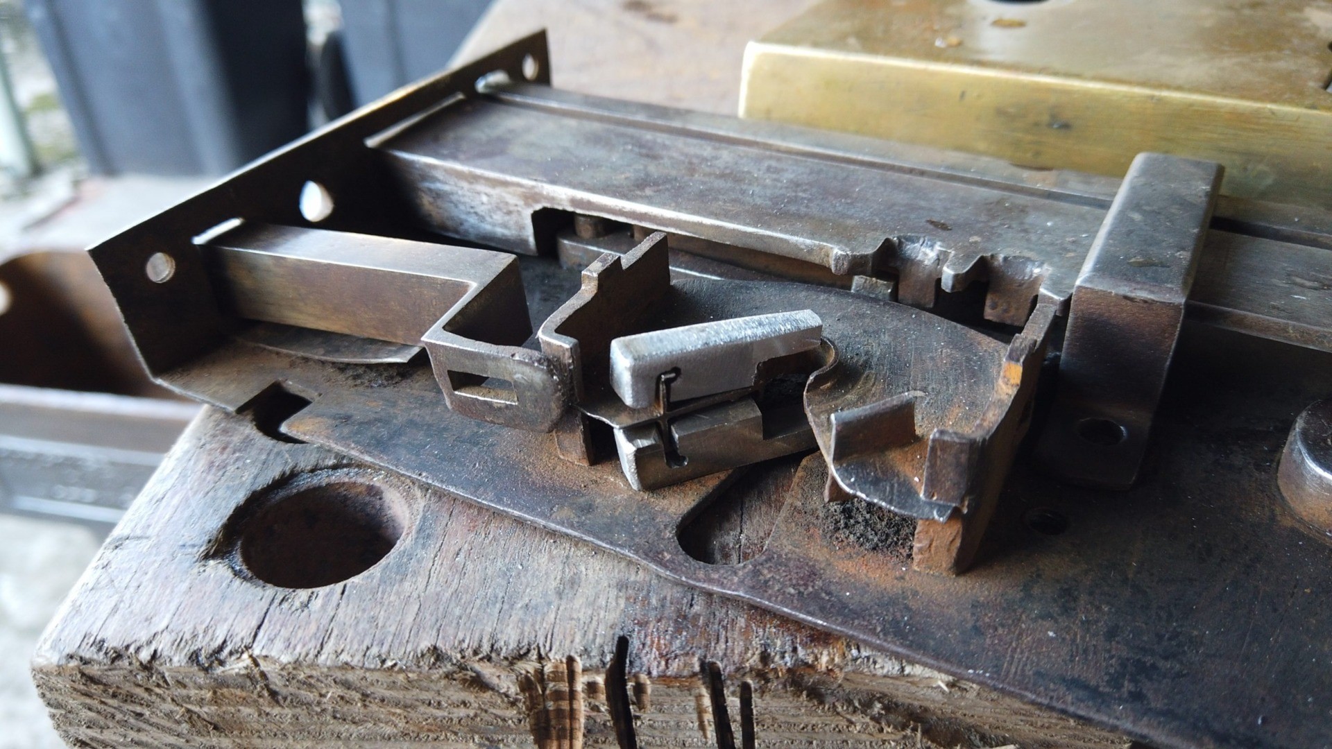 Edwardian Brass Lock