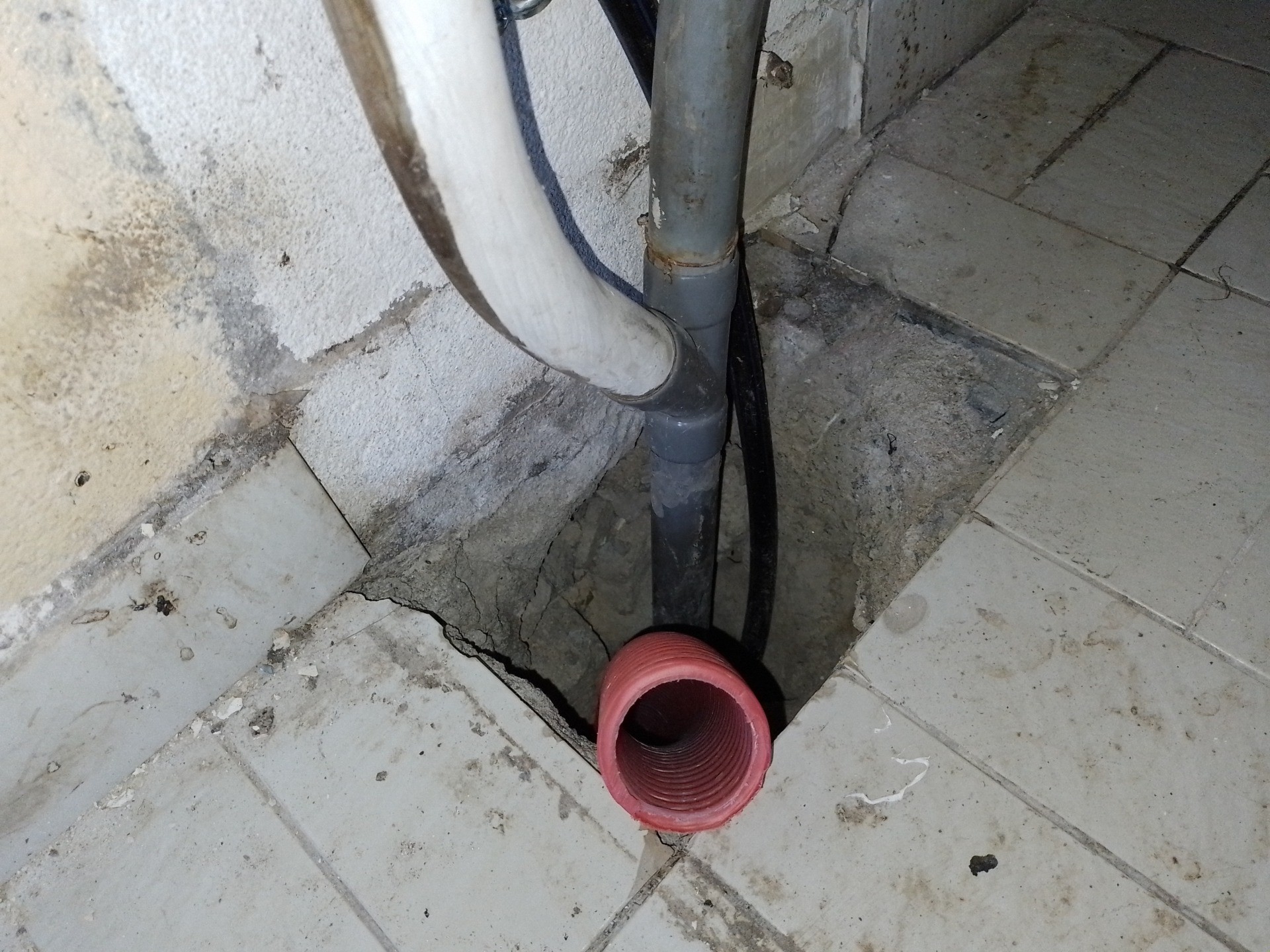Kitchen Plumbing hole