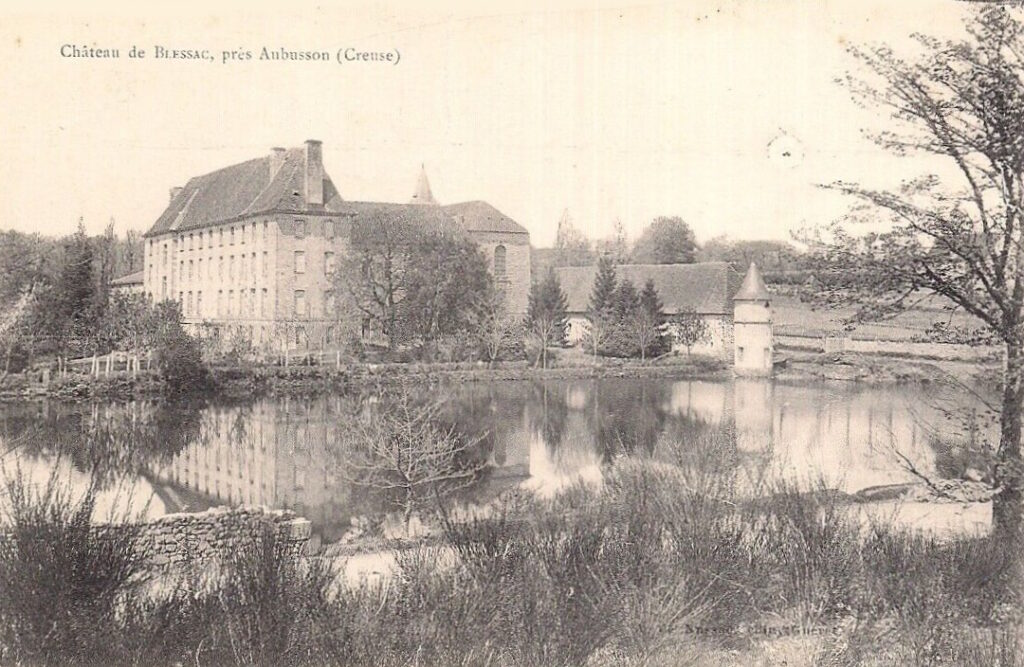 Chateau de Blessac pres Aubusson Creuse cpa-23